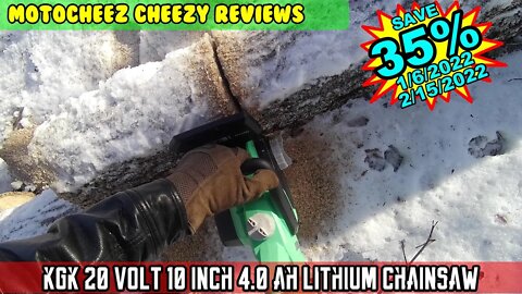 20 Volt Chainsaw 10" 4.0AH battery cordless rechargeable Unbox and review. Home Farm Garden