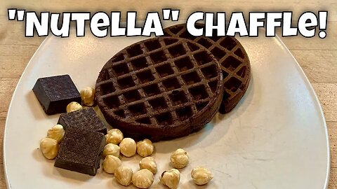 "Nutella" Chaffle - Low Carb (3g net) Chocolate Hazelnut Waffle