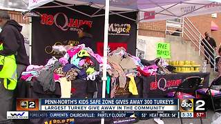 Penn-North’s Kids Safe Zone gives away 300 turkeys to local families