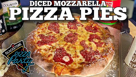 How to Make Diced Mozzarella Pizza Pies | Blackstone Pizza Oven