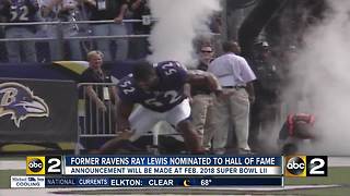 Ray Lewis Pro Football Hall of Fame nominee