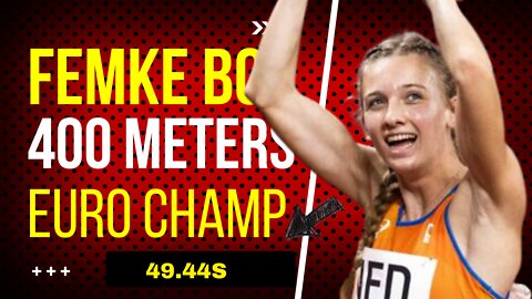 Femke Bol Wins Gold. 49.44s. 😎👏✨ Women's 400 Meters Euro Athletics Champion Munich 2022. #femkebol