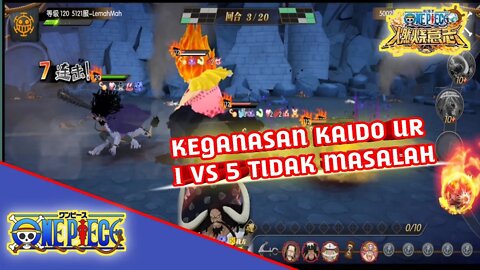 Kaido 1 VS 5 No Problem | One Piece Burning Will | Life Steal Parah