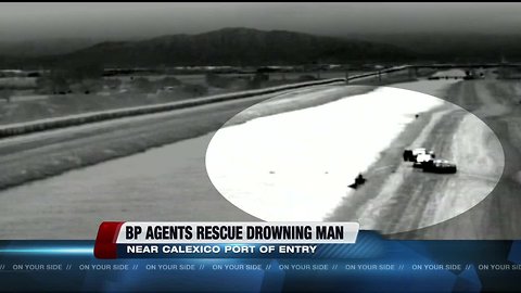 WATCH: Border Patrol Agents save drowning migrant