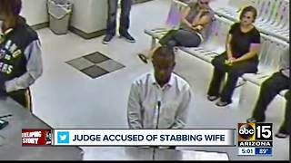 Judge accused of stabbing wife multiple times after cheating allegations