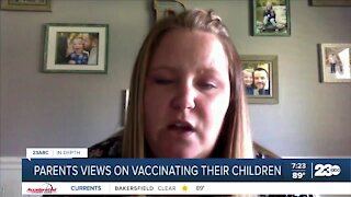 Parents thoughts on vaccinating their children