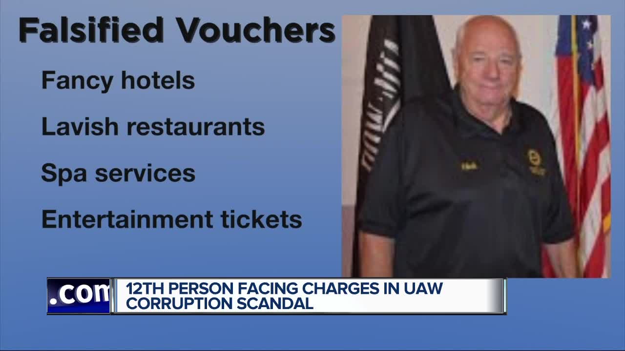 12th person facing charges in UAW corruption scandal