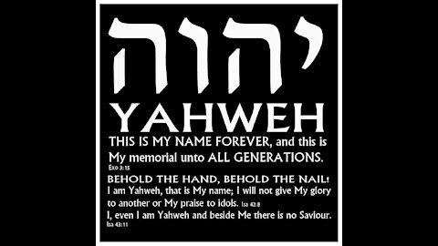 Why I Believe God's name is YaHWèH!