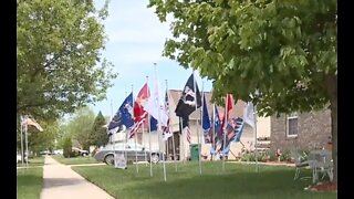 Metro Detroit man honors fallen service members with 50-flag display at his home
