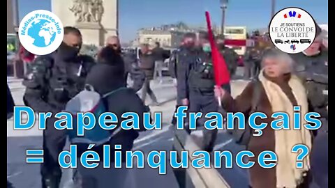 Le drapeau français = acte de délinquance ?