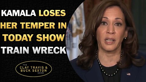 Kamala Loses Her Temper in Today Show TRAIN WRECK