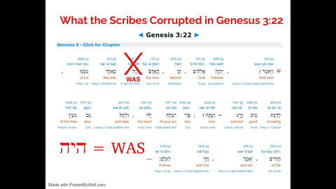 🔎What the Scribes HID and PERVERTED in Genesis 3:22🔍