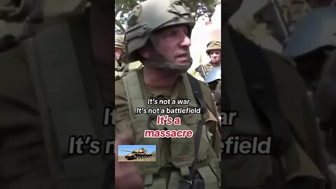 Israeli Defense Forces major says it's not a war👉👉 it's a massacre after Hamas attack #shorts