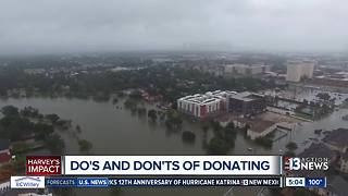 Charities have a message for people who want to donate to Harvey victims