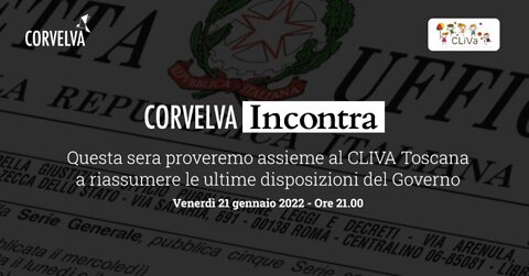 Corvelva Incontra - Proveremo a riassumere le ultime disposizioni del Governo