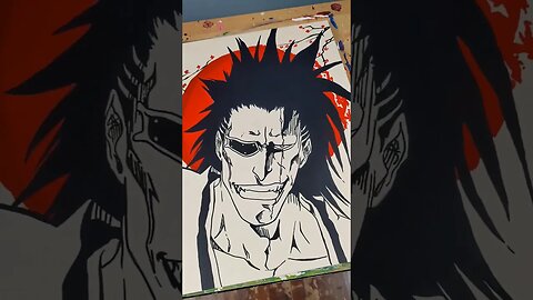 Here's A Painting Of Kenpachi From Bleach #anime #painting #art #fineart #bleach #kenpachi