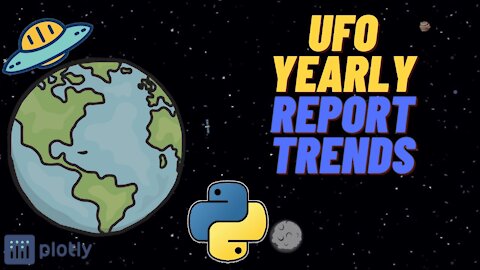 Analysing UFO Yearly Report Trends with Python (NUFORC Data)