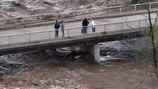 Drone footage of Black Canyon City flooding