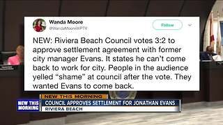 Riviera Beach Council approves settlement with former manager Jonathan Evans