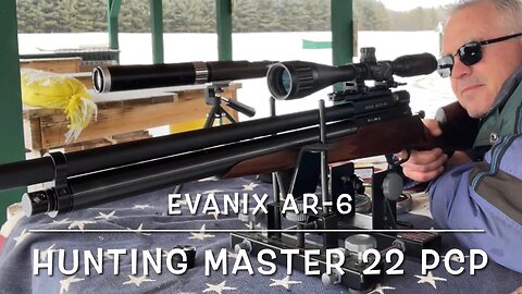 Evanix Hunting Master AR-6 22 caliber PCP rifle, first range trip. Testing pellets
