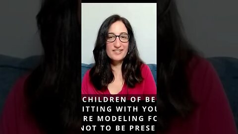 Parents! Be a model to your children, Be in the moment with them, not posting about it.