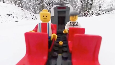 Snow White Lego train in VR 360