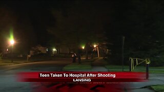 Teen hospitalized after being shot in Lansing