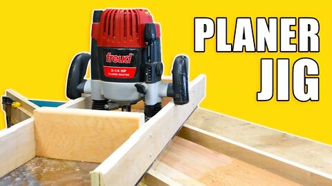 Make a Planer Jig for Your Router / Router Planer Sled