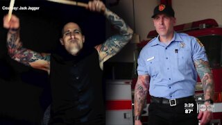 Tampa firefighter says being rock 'n' roll drummer by night helps relieve stress