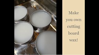 Make your own cutting board wax