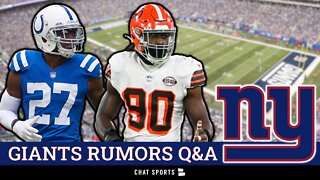 NY Giants Free Agency Rumors On Jadeveon Clowny, Xavier Rhodes + Julian Love Breakout Season? | Q&A
