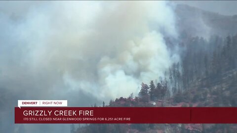 Grizzly Creek Fire grows to 6,251 acres, with red flag warning in effect again Thursday