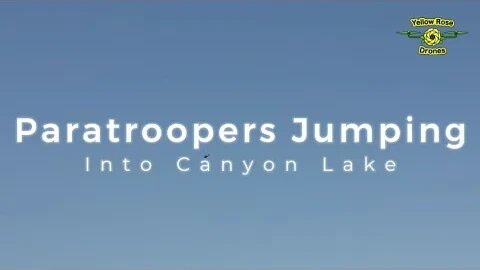 4 Paratroopers Jump From a Perfectly Fine Helicopter INTO Canyon Lake #paratroopers #canyonlaketexas