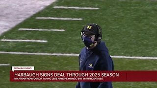 Michigan, Jim Harbaugh agree to contract extension through 2025 season