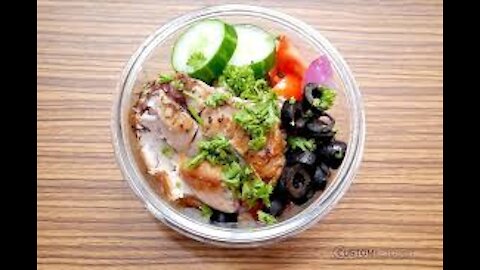 Keto Chicken With Cucumber Salad