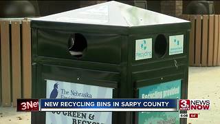 New recycling bins in Sarpy County