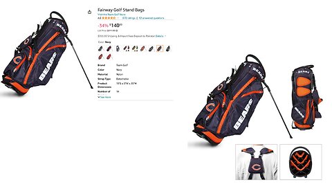 Fairway Golf Stand Bags | Amazon link https://amzn.to/3Gn2Tp7