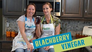 How to Make Fruit Infused Vinegar [Mulled Blackberry Infused Vinegar]