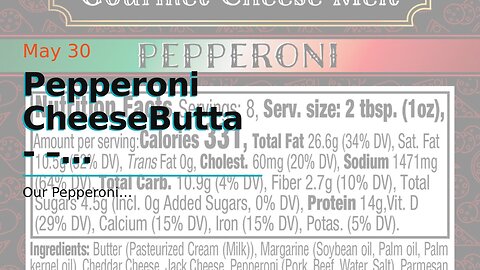 Pepperoni CheeseButta - – CheeseButta - Gourmet Products