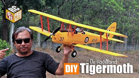 How to Build DIY Tiger Moth RC Biplane with Foam Board