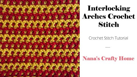 Interlocking Arches Crochet Stitch Tutorial