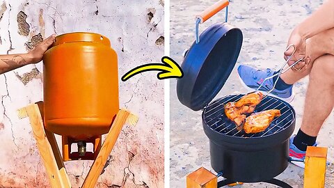DIY grills and outdoor ovens with unique techniques
