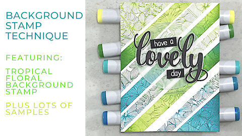 Tropical Background Stamp | Many Ways to Use It!