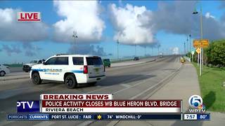 Deadly hit and run investigated on westbound Blue Heron Boulevard Bridge