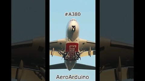 Huge #A380 Landing Gears Hanging During Takeoff #Aviation #AeroArduino