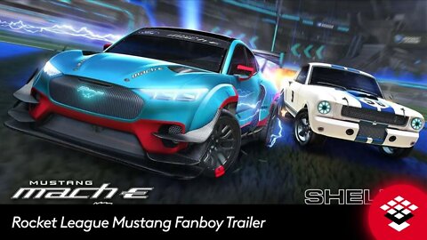 Rocket League Ford Mustang Mach E™ SUV and Ford Shelby® GT350R Fanboy Trailer