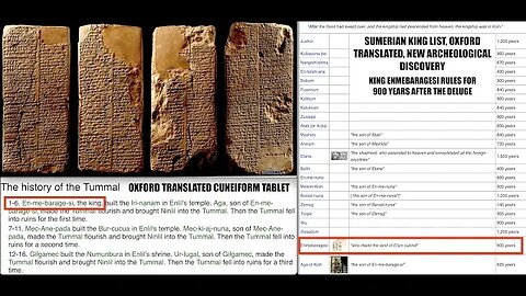 Banned Bible, This Ancient Tablet Changes History Again & Links Sumerian King List