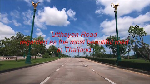 Utthayan Road (Aksa Road) regarded as the most beautiful road in Thailand