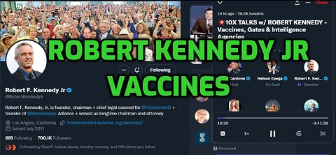 Robert Kennedy Jr / Grant Cardone Twitter Spaces re: Vaccines