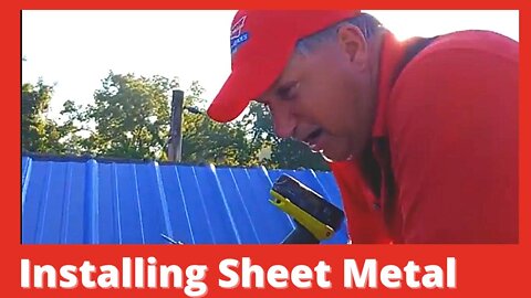 Installing Angled Sheet Metal Roof